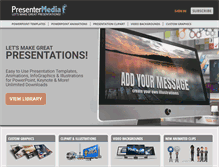 Tablet Screenshot of presentermedia.com